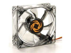 Revoltec Fan "Dark Grey", 80x80x25 mm, 4 x white LED