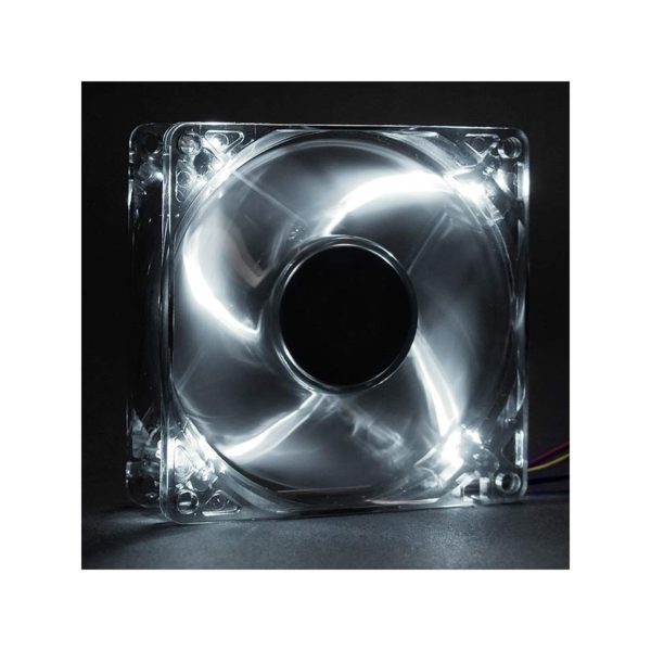 Revoltec Fan "Dark Grey", 80x80x25 mm, 4 x white LED