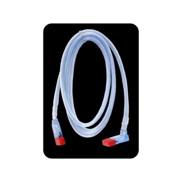 Revoltec S-ATA Cable 90° angeled, 100cm UV-Active Silver