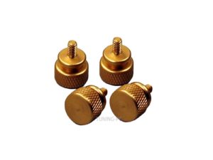 Revoltec thumbscrews, gold, 4 pcs.