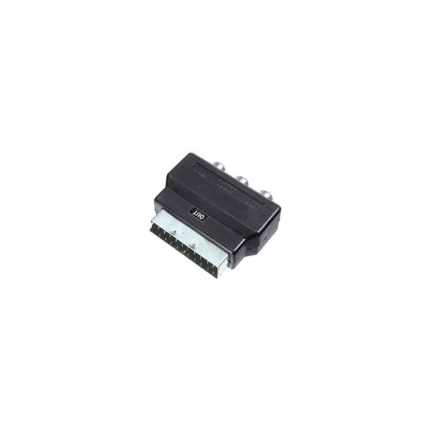 Scart Adaptor audio/video HQ scart to 3x cinch + svhs