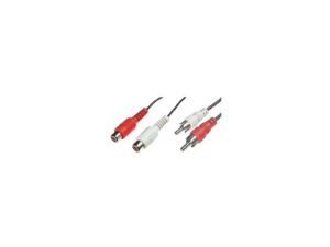 Audio cable 2x cinch M to 2x Cinch F 1,5m