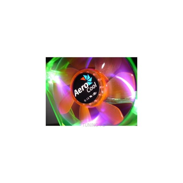 Aerocool Fan 80mm Green Orange Quad UV led