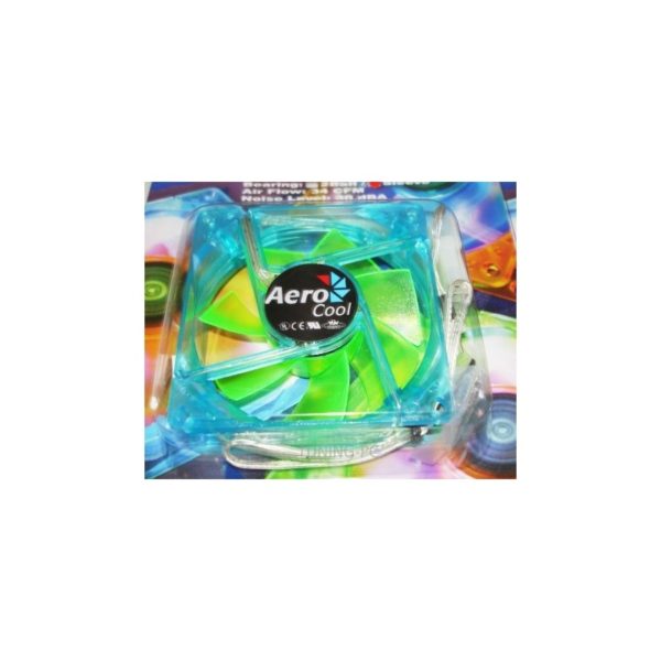 Aerocool Fan 80mm Blue Green UV led