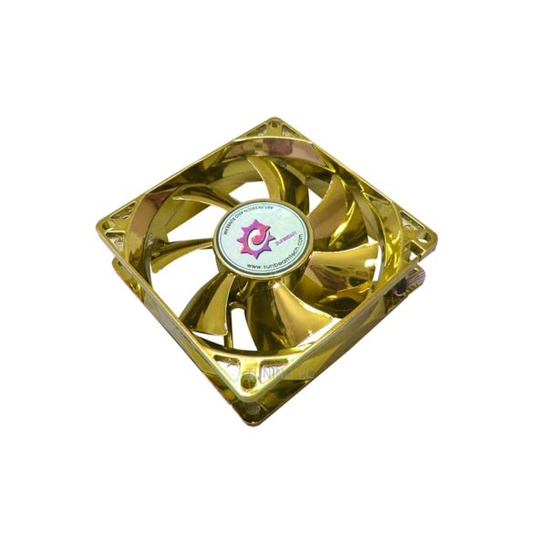 Sunbeam Silent Anodized Led Fan 80mm Yellow