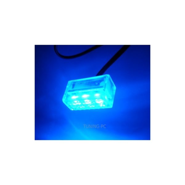 3 Spread Clear Box LED Blue