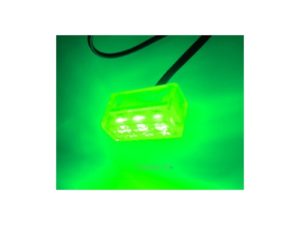 3 Spread Clear Box LED Green