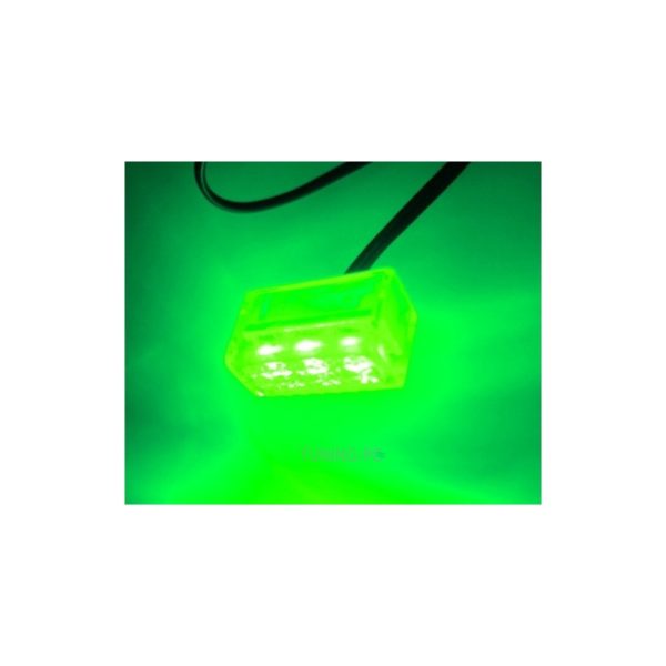 3 Spread Clear Box LED Green