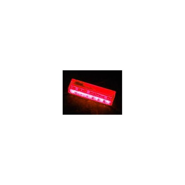 7 Spread Clear Box LED Red