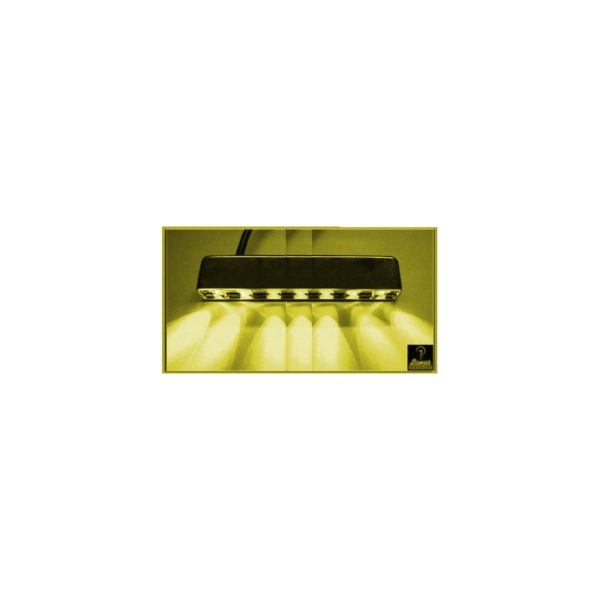Lazer 7 Spread LED Yellow Chrome