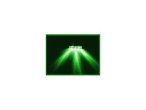 Lazer 3 Spread LED Green Chrome