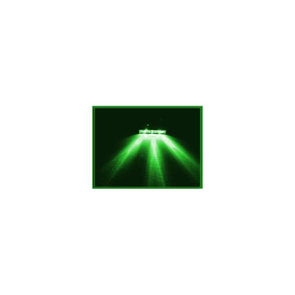 Lazer 3 Spread LED Green Chrome