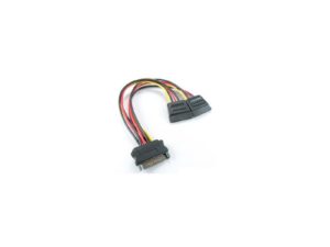 Inline SATA Power Y Splitter Cable