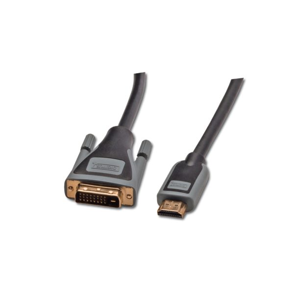 Cable DVI male to HDMI male 3m